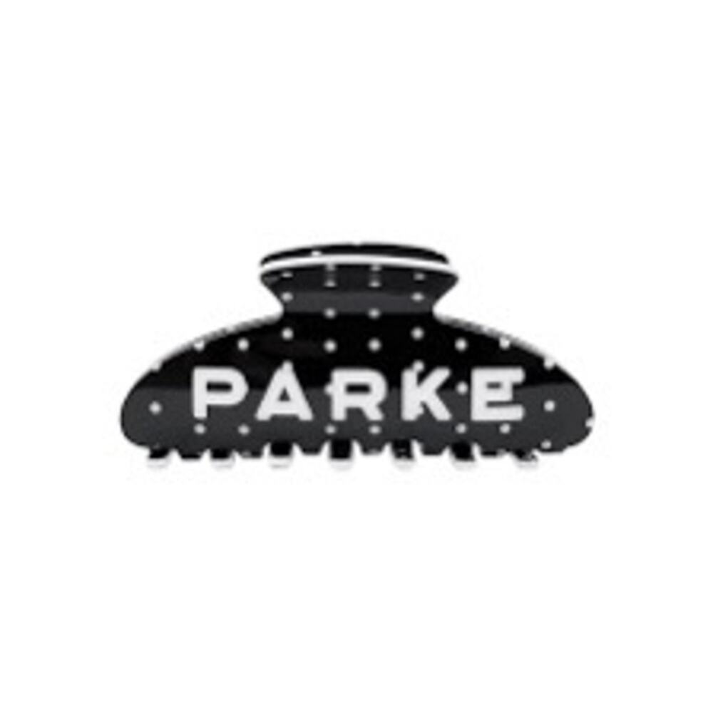 NIB PARKE Black + White Polka Dot Claw Clip